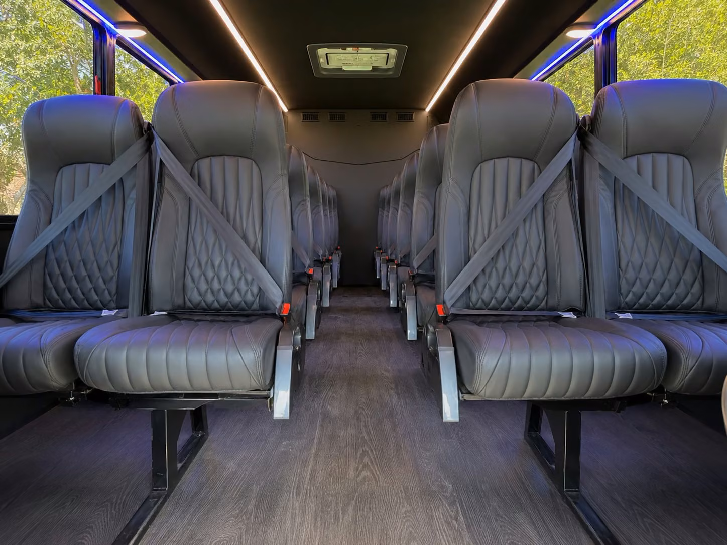 18 passenger minibus interior