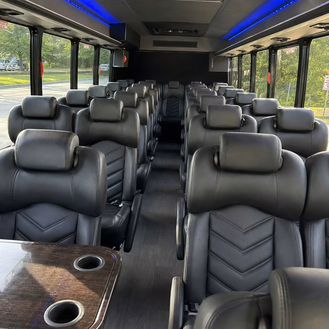 25 passenger minibus inside