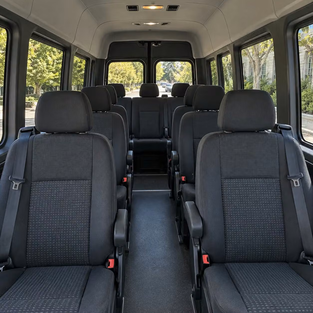 sprinter van with driver interior